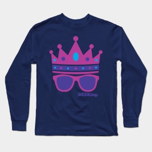 Triple Crown & Specs (Purple, Teal, Laker Blue) Long Sleeve T-Shirt